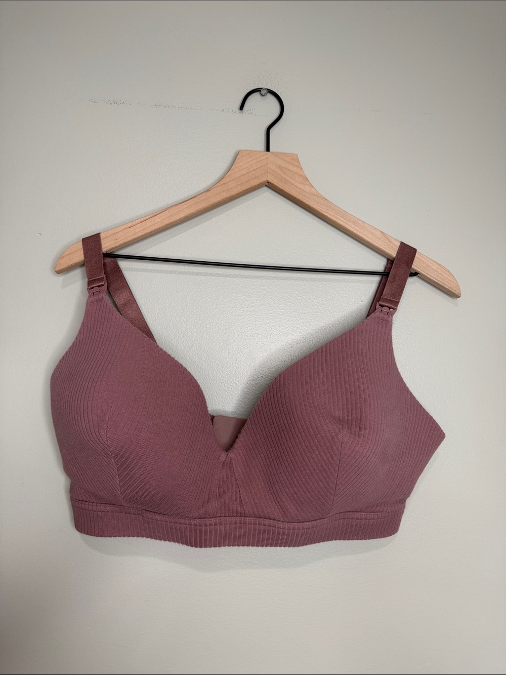 Kindred Bravely Mauve Ribbed Nursing/Comfort Bra
